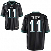 Nike Men & Women & Youth Eagles #11 Tebow Black Team Color Game Jersey,baseball caps,new era cap wholesale,wholesale hats